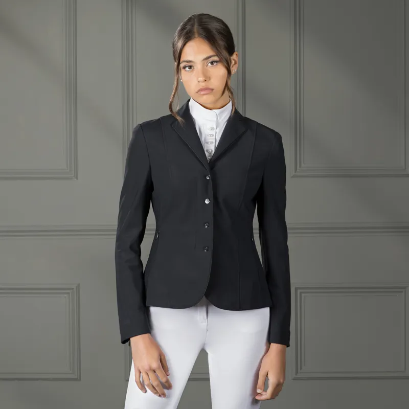 Shires Aubrion Ladies Stafford Show Jacket - Black-2